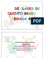 Plan de Clases de 5º Semana 40-1