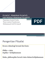 Filsafat, Pemikiran Filsafati, Produk Filsafat