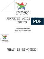 Advanced Voice Work Shops: Coach Raymond Roldan Star Magic Workshops