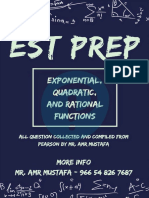 EST PREP (Exponential, Quadratic, And Rational Functions) (1)