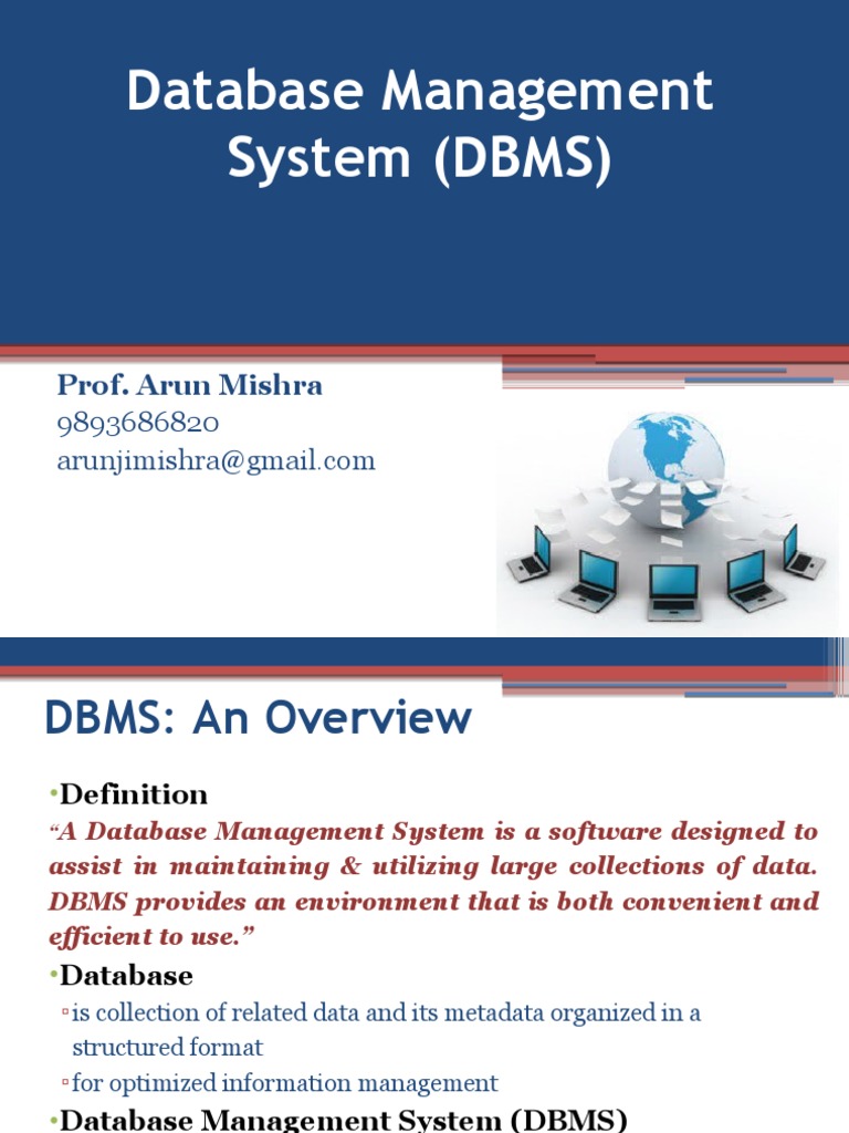 An Introduction to Database Management Systems (DBMS): Key Concepts ...