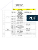 JADWAL KEGIATAN WISATA RELIGI