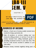 Sources of Income and Expenses