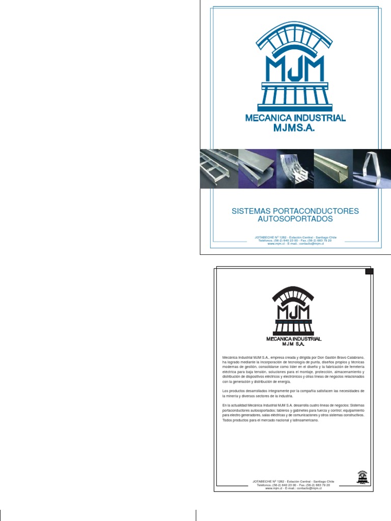 Catálogo de Sistemas Portaconductores MJM | PDF