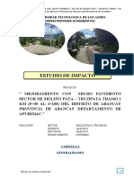 Mejoramiento vial Molino Pata-Trujipata