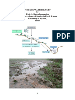 Surface Water Runoff by Prof. A. Balasubramanian Centre For Advanced Studies in Earth Science University of Mysore, India