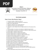 DSU Microproject List