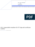 Problemi Installazione OS X El Capitan Certificato Scaduto