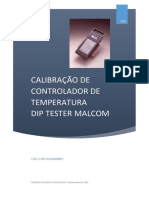 Calibração de controlador de temperatura DIP Tester Malcom