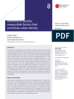 Anatomy of Density: Measurable Factors That Constitute Urban Density