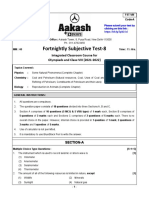 Fortnightly Sub Test-8A (C-08) Phase-7 - Science