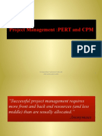 Project Management:PERT and CPM