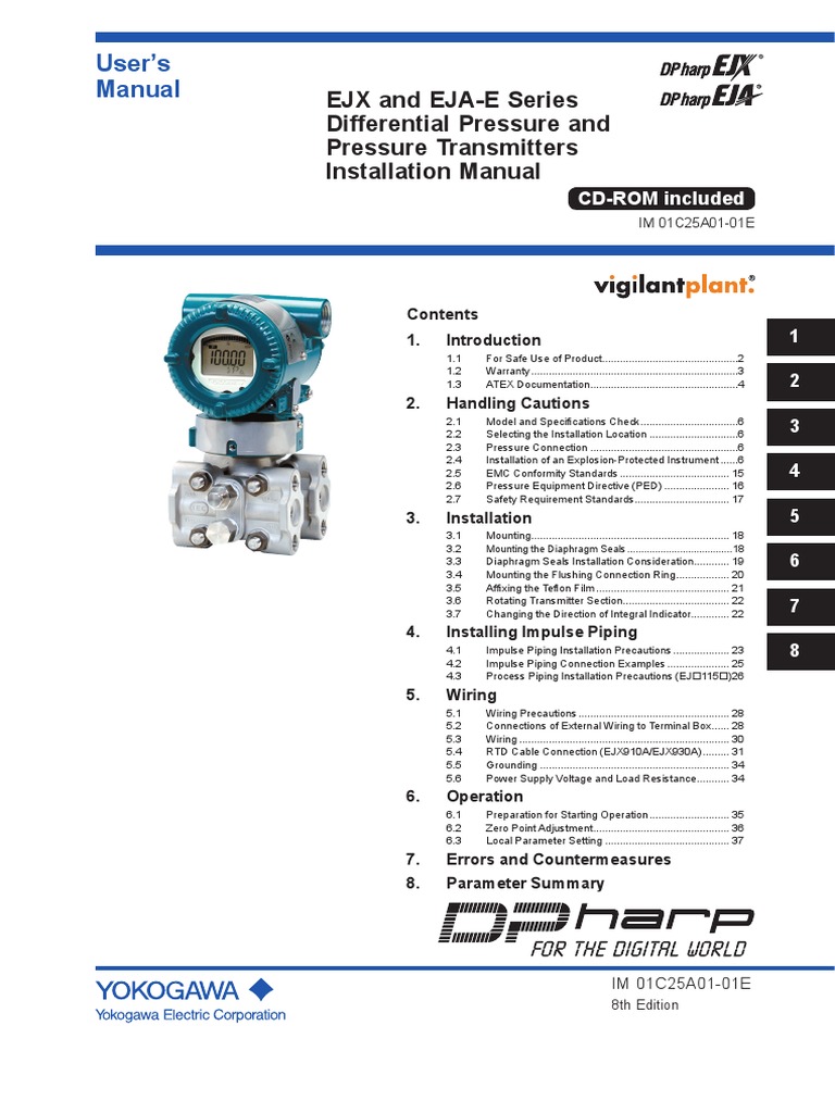 User's Manual EJX and EJAE Series Differential Pressure and Pressure