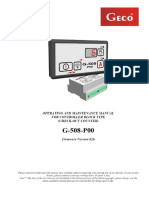 Operating and Maintenance Manual for Controller Block Type (Check-out Counter) G-508-p00. Firmware Version 01b - PDF Free Download