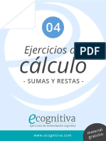 04 Ejercicios Sumas Resas Ecognitiva