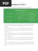 Programare Bit Operations