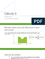 Cálculo II Aulas Segunda Unidade 2018