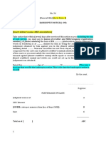 Form 34 Bankruptcy Notice With Annotation