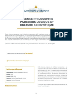 Licence Philosophie Parcours Logique Et Culture Scientifique