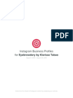 Instagram Page Analysis For Eyebrowdery by Klarisse Tabao August 1, 2019 - August 29, 2019
