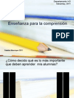 Enseñanza para La Comprensión