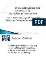 Scope, Nature&Concepts Accounting