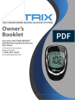 Owner's Booklet: Self Monitoring Blood Glucose System