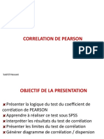4 - Correlation de Pearson