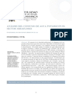 Análisis del consumo de agua potable en Miraflores-Ayacucho