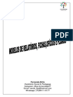 Apostila Com Modelos (Relatórios, Planos, Projetos, Fichas) Atualizada 24.05