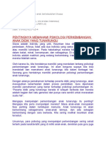 Psikologi Dan Pendidikan Anak Berkebutuhan Khusus