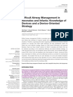 Difficult Airway Management in Neonates and Infants Knowledge of Devices and A Device-Oriented Strategy