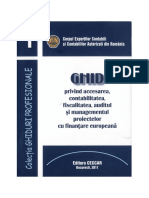 PDF Ghid Privind Acces Contab Fisc Audit Si Managementul Proiectelor Cu Finant DL