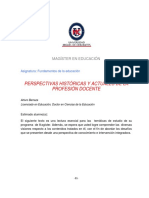 Perspectivas Históricas y Actuales de La Profesión Docente.