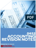 Accounting 0452 Revision Notes