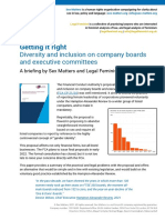 Diversity On Boards and Committees