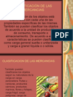 Clasificación de Las Mercancias Diapositivas