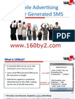 Mobile Advertising in User Generated SMS