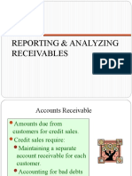 Topic 3: Reporting & Analyzing Receivables