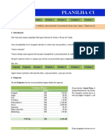 Planilha de Cálculo de Custos e Preço de Venda