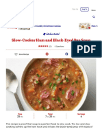 Slow-Cooker Ham and Black-Eyed Pea Soup Recipe - BettyCrocker.com