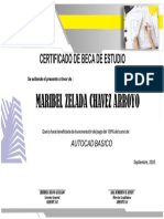 Certificado Beca de Estudios - Maribel Zelada Chavez Arroyo