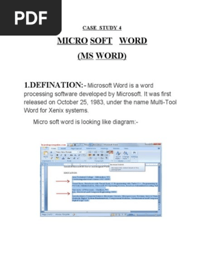 MS WORD OF MS CASE  STUDY 4