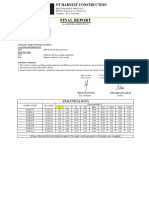 Final Report: Client Name Date Receipt Date Reported Number of Sample Project