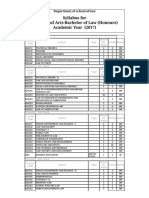 School of Law Syllabus