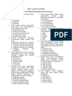 Soal Pre Test Sistem Pemerintahan Pusat Dan Daerah