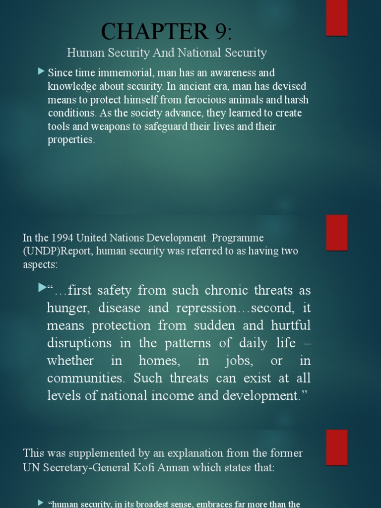 Human and National Security Overview | PDF | Human Security | National ...
