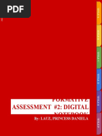 Formative Assessment #2: Digital Notebook: By: Lauz, Princess Daniela