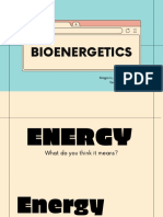 Group 2: Bioenergetics