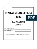 Pentaksiran Setara Bahasa Iban Tahun 4